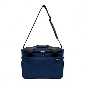 Wholesale Customized Logo Outdoor Lunch Bag High Quality Picnic Insulated Fashionable 600D Letter Zipper Closure Cooler Bag - Product Image 2