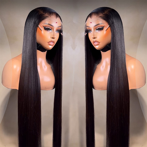Cabello Humano para Peluca Transparente HD 13x6 Brasileño Virgen Remy con Cutícula Alineada Largo Negro para <span class=keywords><strong>Mujer</strong></span> Venta al por Mayor - Product Image 2