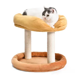 Diy आसान संयुक्त बिल्ली आरामदायक फ्फी पेच बिल्ली पेड़ बिस्तर गर्म बिल्ली सुरंग पेड़