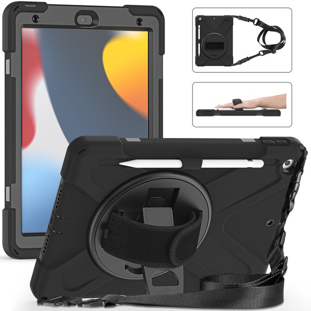 Heavy Duty Case for 10.2 9th Generation Cover for iPad 9.7 Air 3 10.5 4 5 10.9 10th Pro 11 12.9 Mini 6 Smart Cover With Pen Slot