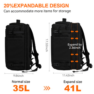 Рюкзак для путешествий для женщин и мужчин, вместительный рюкзак для ноутбука, с множеством карманов, школьный рюкзак, водонепроницаемый - Product Image 4