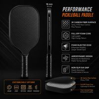 Raquette de pickleball professionnelle en fibre de carbone brute T700, épaisseur 13 mm, corps large, noyau de propulsion léger