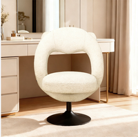 Tabouret pivotant de salon professionnel pour coiffeurs, techniciens en ongles, maquilleurs et barbiers seniors, utilisation à domicile sur coiffeuse