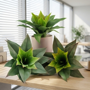 Venta al por mayor de fábrica: Plantas tropicales, planta de sisal, suculenta grande, <span class=keywords><strong>maguey</strong></span>, planta artificial de agave para decoración floral - Product Image 2