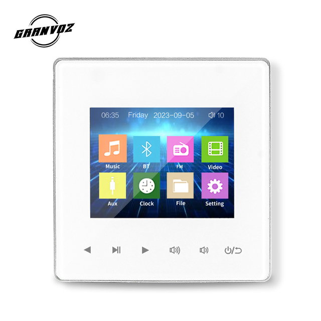3inch Mini Smart Hifi Audio Amplifier Multiple Room Wireless in Wall Amplifier Warehouse WP3014 CA