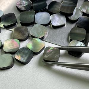 Hoja de concha negra de esquinas redondas cuadradas naturales de fábrica con tamaño personalizable - Product Image 2