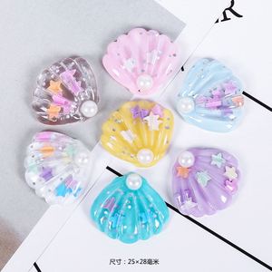 Hot Selling Clay Putty Slime Play Dough Magnetic Clay Putty Sea Shell Resin Accessories Decoration - Product Image 2