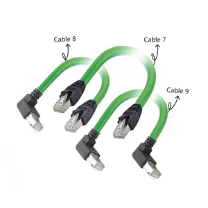 Kualitas pro-finet M12 kabel tahan air 4pin D Kode sudut Lurus pria ke RJ45 pemasok konektor steker M12 kawat konektor