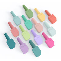 Bouteille d'huile cosmétique de luxe de 10ml logo personnalisé couleur de peinture Gel Uv vide bouteille en verre de vernis à ongles avec brosse