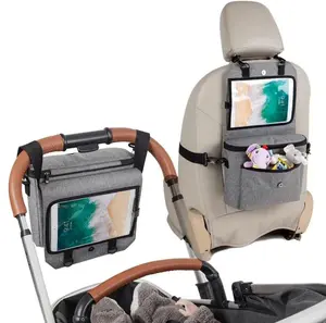 Organizador universal para carrinho de bebê, organizador portátil para viagem, carrinho de bebê e assento de carro para crianças