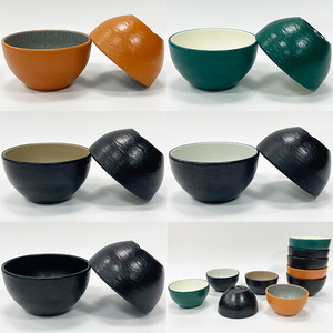 ชามเมลามีนขนาด 4.5 นิ้ว ลายเปลือกไม้ สำหรับร้านอาหาร โรงแรม อาหาร กาแฟ ชา - Product Image 1