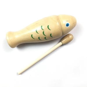 Raspador de Guiro de Madera Maciza al por Mayor, Percusión Tradicional China, Bloque de Madera con Forma de Pez para Clases de Música Escolares - Product Image 3