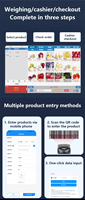Báscula de Pesaje para Punto de Venta/Supermercado, Software de Punto de Venta Todo en Uno con Reconocimiento de Códigos de Barras/Impresión Térmica