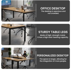 Office Furniture 8-10Person Executive Conference <b>Table</b> Chair Office <b>Desk</b> Office <b>Table</b> Commercial Furniture Meeting Room <b>Table</b> - Product Image 3
