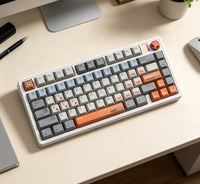 Clavier compact pour gamer avec logo personnalisé, touches PBT interchangeables à chaud, joint d'étanchéité, ordinateur portable