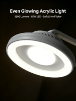 Ventilateur de plafond sans pales Yeyun à profil bas avec lumière LED, purificateur d'ions plasma, sûr pour la famille