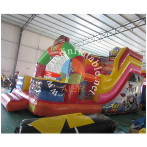 Combo de Tobogán Inflable con Temática de <span class=keywords><strong>Toy</strong></span> <span class=keywords><strong>Story</strong></span> de Grado Comercial, Castillo Hinchable Infantil de Dibujos Animados para Fiestas, Parques de Diversiones y Alquiler - Product Image 3