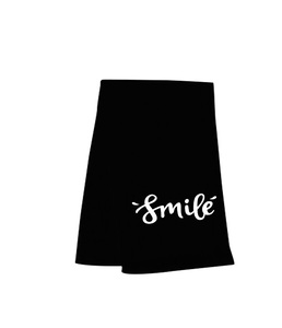 Heavy Duty Black Cotton Kitchen Towel Custom Color Print Soft Absorbent Dish Cloth Durable Fabric Bulk Export Supply - Product Image 2