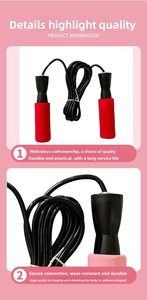 <span class=keywords><strong>Corde</strong></span> <span class=keywords><strong>à</strong></span> <span class=keywords><strong>sauter</strong></span> légère unisexe de 1 mètre avec logo personnalisé pour l'<span class=keywords><strong>exercice</strong></span> physique en extérieur et l'amélioration de la silhouette - Product Image 6