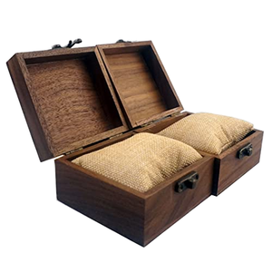 Wood Watch Display <b>Box</b> Polished Wooden Jewelry Case <b>Lockable</b> Gift Storage <b>Box</b> for Home Decor - Product Image 1