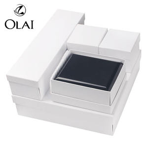 Низкий минимальный заказ, оптовая продажа, глянцевые черные серебряные кольца, набор ювелирных изделий, упаковочная коробка, роскошные деревянные коробки для ювелирных изделий - Product Image 4