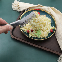 Peigne de buffet direct des fabricants en acier inoxydable multi-fonction pâtes pâtes avec pince à salade