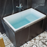 Système de vidange automatique, technologie de pompe silencieuse, surface antidérapante pour baignoire, design ergonomique du dossier, Vortex, Corner