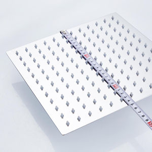 ชุดรางสกรูโครเมียมแบบบางพิเศษ,ชุดฝักบัวแบบสี่เหลี่ยมเหนือศีรษะระบบกันหยด - Product Image 1