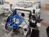 Machine à coudre automatique à point interlock à cylindre droit WD-600-33AC/RP/UT avec dispositif d'aspiration et tireur arrière