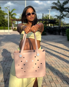 กระเป๋าหิ้วชายหาด EVA แบบสั่งทำขายส่ง ขนาด XL กันน้ำ สไตล์ซิลิโคน พกพาสะดวก สำหรับการเดินทางไปเที่ยวทะเลและฤดูร้อน - Product Image 3