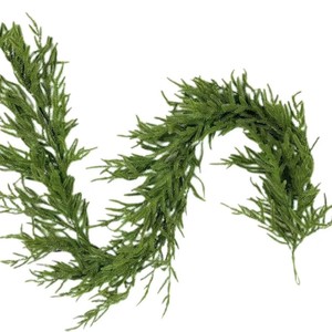 Guirlande de Noël artificielle en aiguilles de pin, 180 cm, décoration murale, cyprès vert, couronne pour décorations de fêtes - Product Image 2