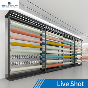 Espositore per Tappeti in Tessuto Scorrevole Piatto Personalizzato Boya per Sale Espositive - Product Image 3