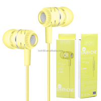 Écouteurs filaires intra-auriculaires en gros d'usine, casque de jeu stéréo Hi-Fi mains libres avec prise jack pour iPhone Samsung