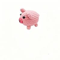 Jouets en peluche animaux au crochet faits à la main, ensemble amigurumi tricoté mignon, cochon, tortue, lion, éléphant, licorne, mini poupées en peluche pour enfants, cadeau