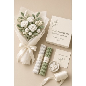 Kit de Manualidades con Limpiapipas para Hacer Ramos de Flores, Set de Tallos de Chenilla para Crear Rosas y Margaritas - Product Image 4
