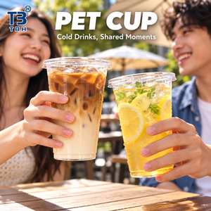 Vaso de Plástico Transparente TBH PET de 8oz, 78mm X 82mm, Desechable, para Bebidas Frías, Jugos, Café, Té - Product Image 6