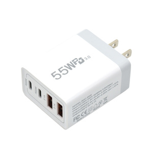 Universal PD 55W 4 Ports Fast Wall Socket PD+QC3.0 Type-<b>c</b> <b>USB</b> Charger Plug 40W <b>Adapter</b> Mobile Phones Industrial Use UK/EU/US/AU - Product Image 2