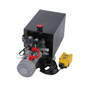 Manufacturer's Hydraulic Lifting Power Unit DC Electric Remote Control For Dump Trailer <b>Flatbed</b> <b>Truck</b> - Product Image 2