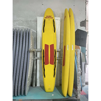 Nouvelle planche à pagaie gonflable bon marché personnalisée planche de surf de sauvetage planche à pagaie debout en fibre de verre sûre conçue planche de sauvetage de sauveteur