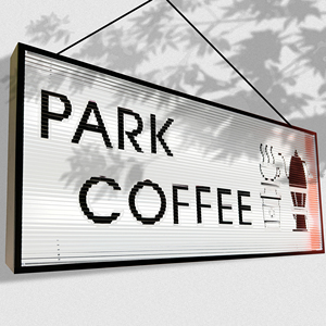 Signe brillant personnalisé boîte à lumière parc café boîte à lumière LED personnalisation Logo magasin Logo personnalisé publicité boîte à lumière - Product Image 2