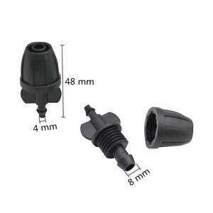 Raccords de tuyauterie de jardin à raccordement rapide pour irrigation goutte à goutte : coudes, tés et connecteurs droits pour tuyaux de 8/11 mm - Product Image 4