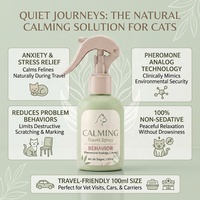 Spray apaisant pour chat OEM, analogique de phéromone, à la catnip, pour le soulagement du stress, la correction du comportement et l'atténuation de l'anxiété, idéal pour les voyages