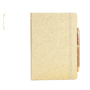 Set Regalo di Quaderni Creativi con Copertina in PVC Personalizzata, Diario con Cinturino Glitterato, Elegante Agenda A6 per Studenti - Product Image 3