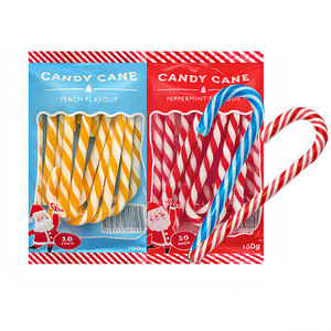 Vente en gros de cannes de bonbon 12g * 12pcs canne à <span class=keywords><strong>sucre</strong></span> dure décorative de Noël saveur de fruit menthe prix compétitif - Product Image 4