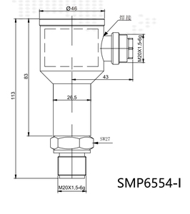 Hmp6554 उच्च प्रदर्शन अलगाव डायाफ्राम दबाव ट्रांसमीटर - Product Image 2