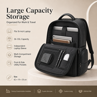 Tas Ransel Laptop Kulit Asli Berkualitas Tinggi Custom Grosir untuk Pria, Kapasitas Besar, untuk Bisnis, Perjalanan, Kantor, dan Kerja