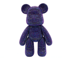 Kit de peinture fluide pour ours en briques, figurines d'ours en fluide blanc, jouets de sculpture d'ours en briques, vente en gros, bricolage