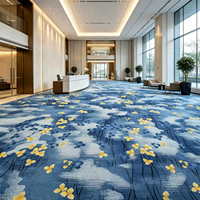 Tapis mural en nylon tufté imprimé sur mesure, fabrication OEM ODM, design commercial, résistant aux taches, facile à nettoyer, hauteur de pile 9 mm