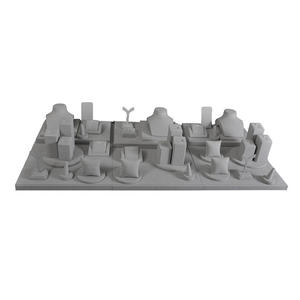 แท่นโชว์เครื่องประดับไมโครไฟเบอร์สุดหรู งานแฮนด์เมด ปรับแต่งได้ สำหรับต่างหู แหวน สร้อยคอ ชุดโชว์เครื่องประดับ - Product Image 2