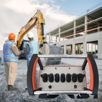 Télécommande industrielle universelle entièrement automatique à code fixe personnalisée DLK DH-RC-23 avec une bonne sensibilité pour les excavateurs et les grues